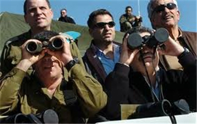 George Bush, Binoculars With Caps On