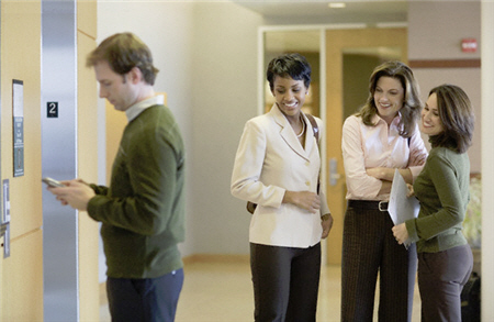 Women Checking Out Man's Butt