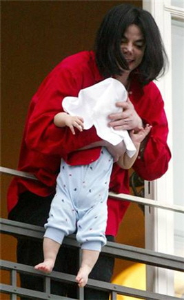 Michael Jackson and baby