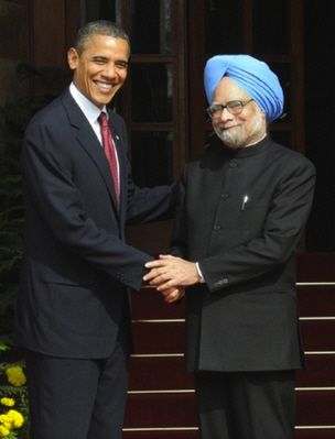Obama Double Handshake