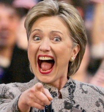 Hilary Clinton With Fake Smile