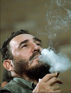 Fidel Castro Smoking